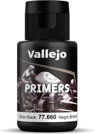 Productafbeelding Vallejo VAL-77.660 - Grondverf - Glanzend Zwart, 32 ml