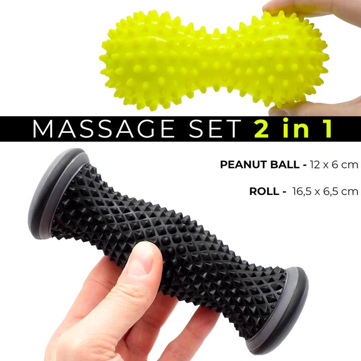 Actual product image Kalahari 4 Wellness Set Faszienrolle Fuss und Duo Igelball