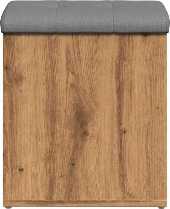 Immagine prodotto VidaXL Panca con portaoggetti Rovere artigianale 42x42x45 cm Materiale a base di legno Panca per scarpe (42 cm)