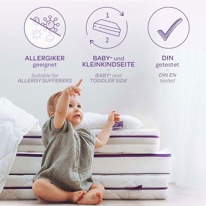Produktbild Träumeland Traeumeland Babymatratze Butterfly (60 x 120 cm)