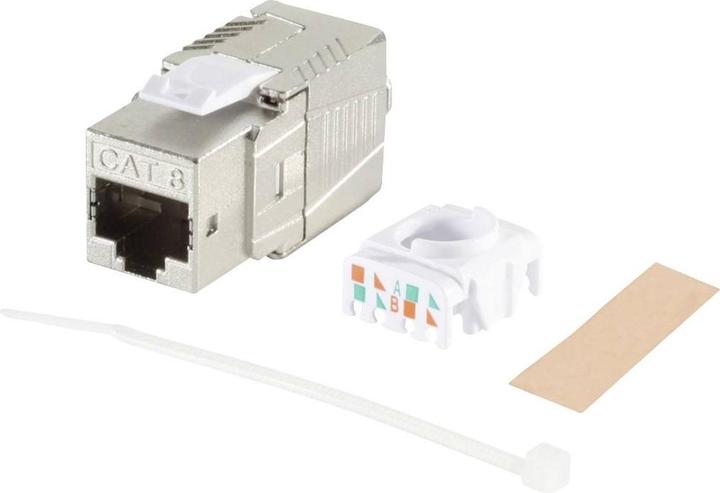 Actual product image BKL Electronic 2900020 RJ45 installation module CAT 8.1 (Network coupling)