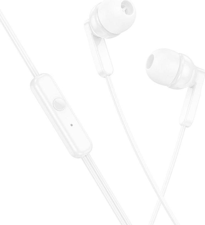 Immagine prodotto Hoco Wired headphones wire earphones Jack 3,5 mm with microphone M121 white (Cablato)