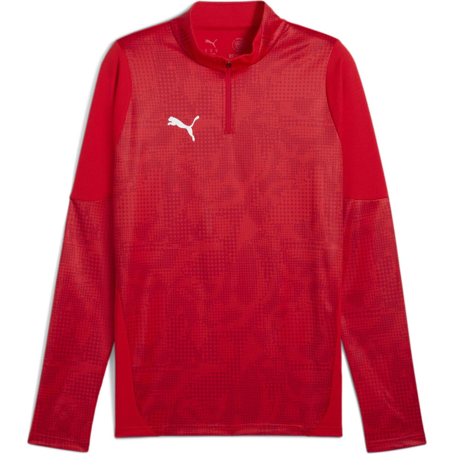 Puma, Herren, Sportshirt, teamCUP Training 1/4 Zip Top (3XL), Rot, 3XL