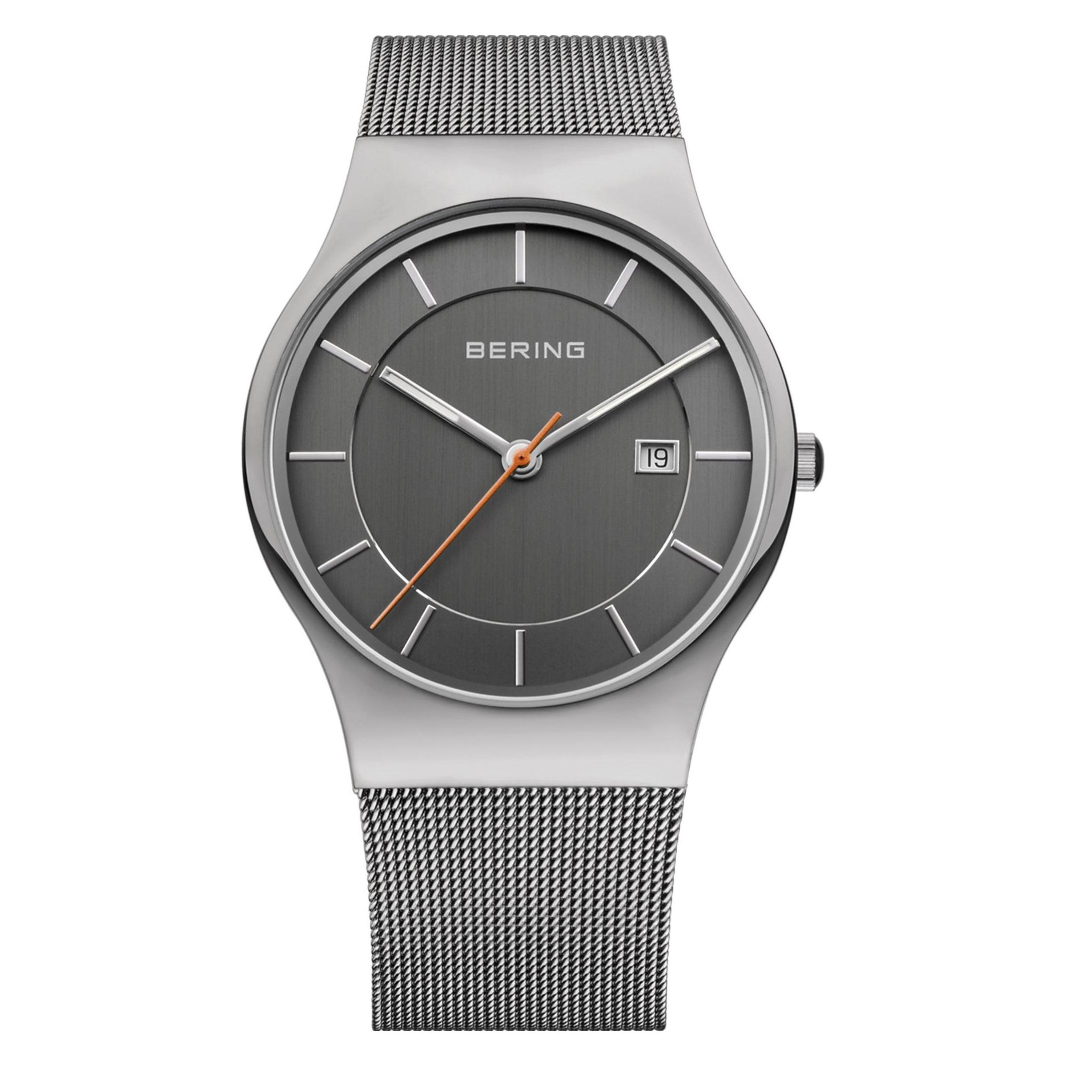 Bering, Armbanduhr, Classic, Silber, (Analoguhr, 40 mm)
