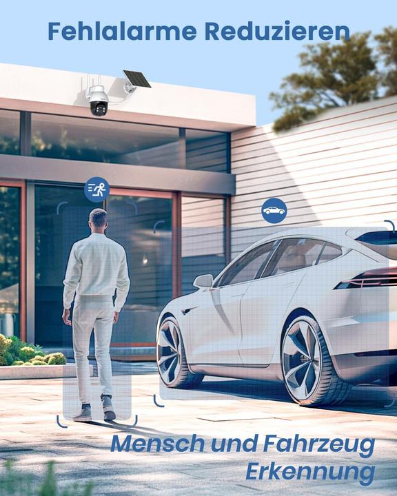 Produktbild Aosu 3K Solar-Überwachungskamera 2er-Set (2880 x 1620 Pixels)