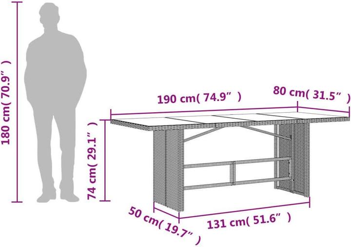 Produktbild vidaXL Garten Essgruppe