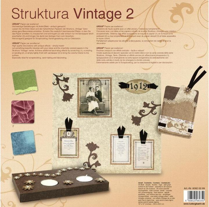 Produktbild Ursus Fotokarton Leinenstruktur (220 g/m², 20x)