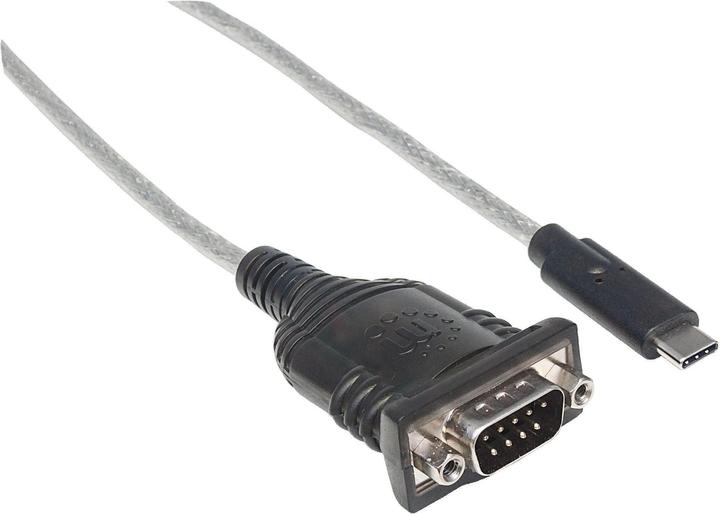 Manhattan 0.45m USB-C/Serial USB-C Seriell Schwarz (0.45 m)