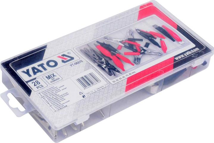 Actual product image Yato Professional crocodile and clamps 28 pcs.