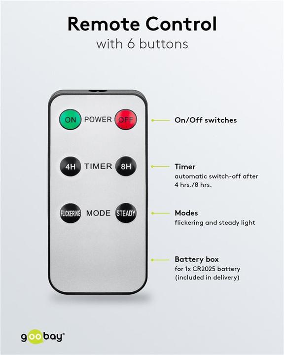 Immagine prodotto Goobay Candele LED (5 x)