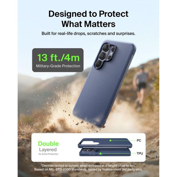 Actual product image Belkin SheerForce Protect S26 Ul Schutzhülle dunkelbl. MSB017hqNY (Samsung Galaxy S26 Ultra)
