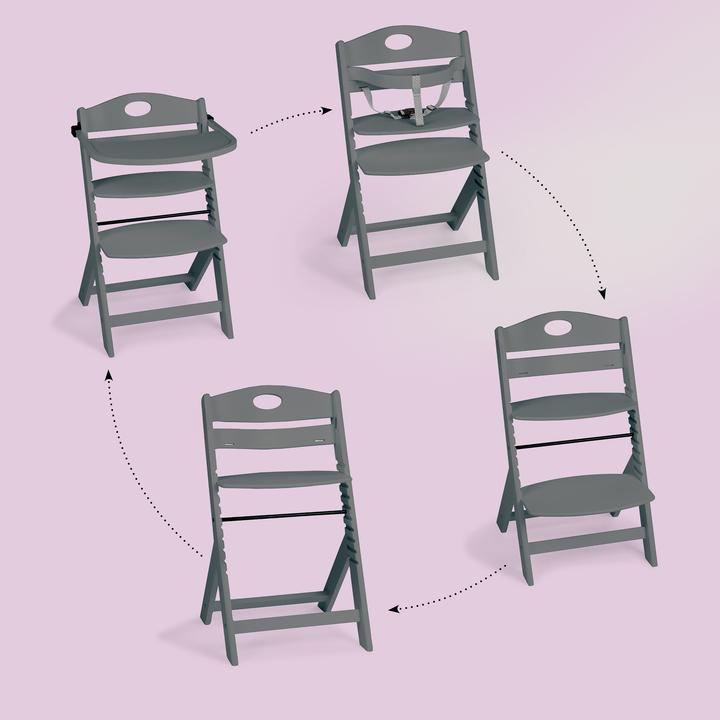 Actual product image BabyGo Family Pro grey (Highchair)