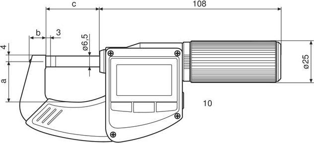 Actual product image Mahr Digital micrometer with sliding spindle, data output