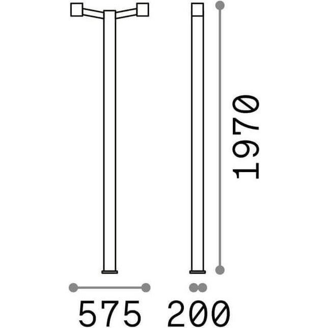 Thumbnail - Ideal lux, Stehlampe, CLIO Stehleuchte E27 2-fach dimmbar Weiss IP44 249506 (E27)