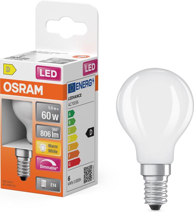 Actual product image Osram Superstar Classic P (E14, 6.50 W, 806 lm, 1 x, E)