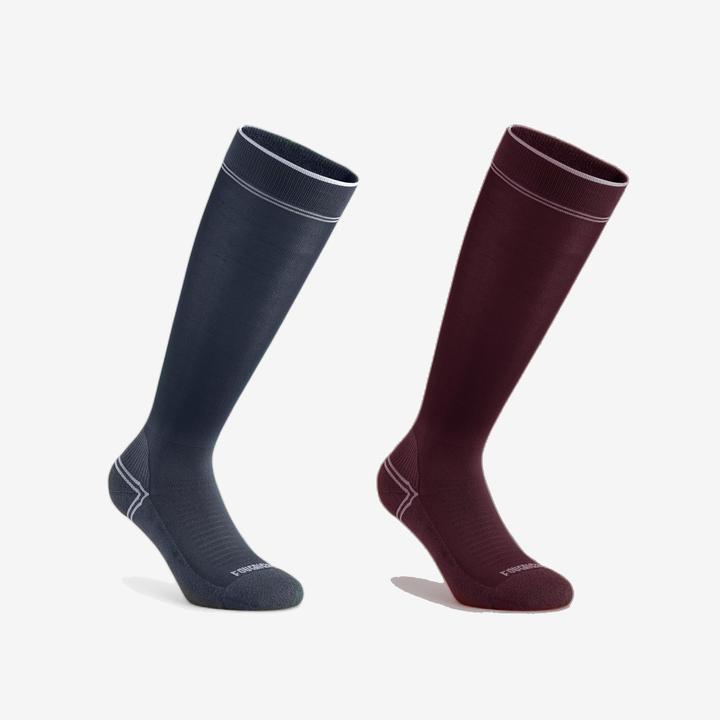 Actual product image Fouganza Reitsocken extradünn Damen/Herren bordeaux (39 - 42)