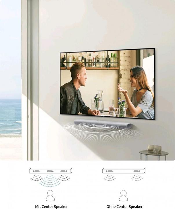 Actual product image Samsung HWS61A white 50channel Soundbar 2021 (5.0 channel)