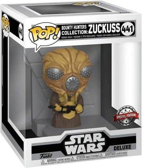 Actual product image Funko Star Wars: Bounty Hunter POP! Deluxe Vinyl Figure Zuckuss (MT) 9 cm