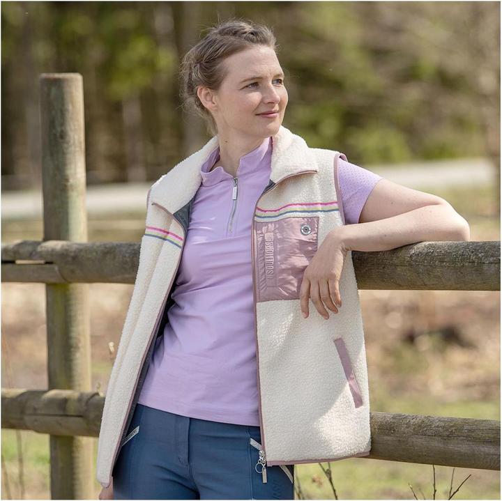 Actual product image Soulhorse Teddyfleece Weste Rainbow Unicorn (S)