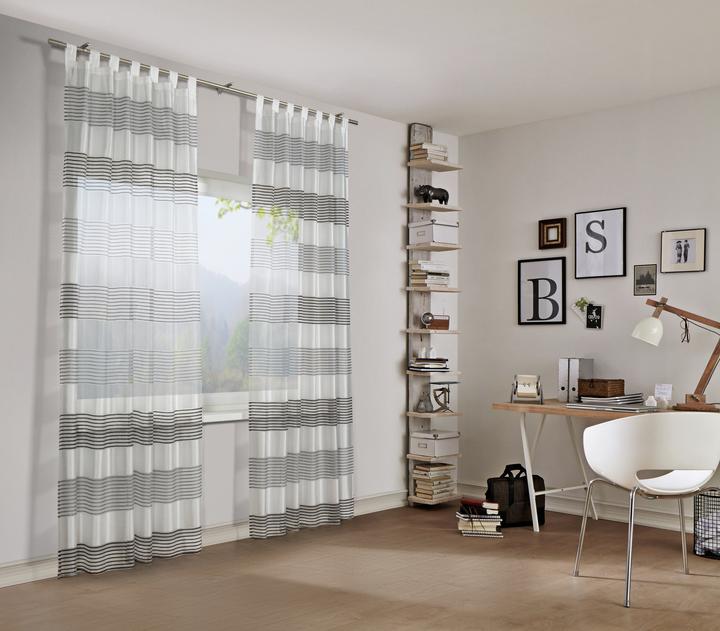 Actual product image Gardinia Loop scarf, woven stripes (140 x 245 cm)