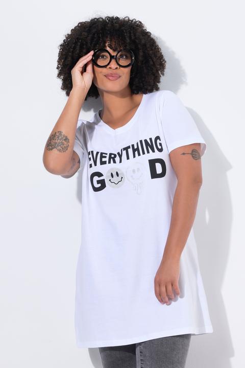 Image du produit Angel of Style T-shirt long à manches courtes, message avec Smiley (52)