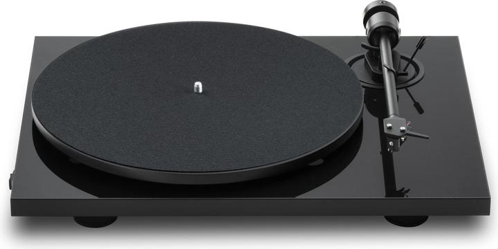 Produktbild Pro-Ject E1.2 + Pick It MM E - Hochglanzschwarz / Plattenspieler / Gurt / Cinch-Kabel 1,23 m (Manuell)