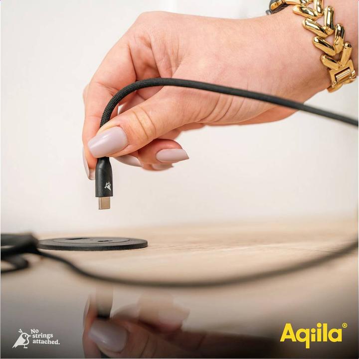 Produktbild Aqiila Cablebird CB13 - USB-C to USB-C Braided cable, 240W (3m) - Black (3 m, USB 2.0, 240 W)