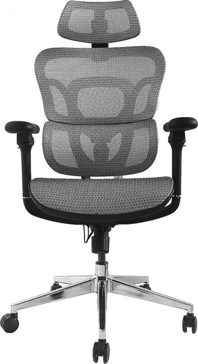 Actual product image equip Ergonomic office chair with head and armrests gr