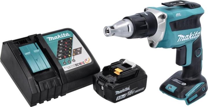 Produktbild Makita DFS 452 RT1 Akku Schnellbauschrauber 18 V Brushless + 1x Akku 5,0 Ah + Ladegerät (Akkubetrieb)