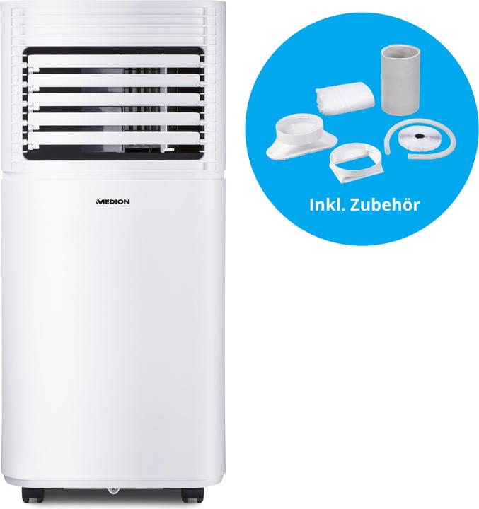 Produktbild Medion 50066839 Tragbare Klimaanlage 66 dB 780 W Weiss (25 m², 7000 BTU/h)