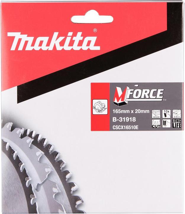 Produktbild Makita M-FORCE Sägeb. 165x20x10Z
