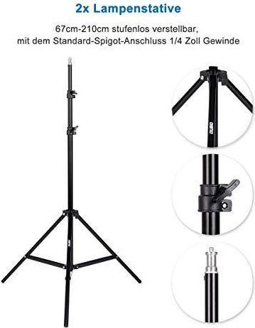 Produktbild Oubo Profi Fotostudio Set (Faltreflektor, Softbox)