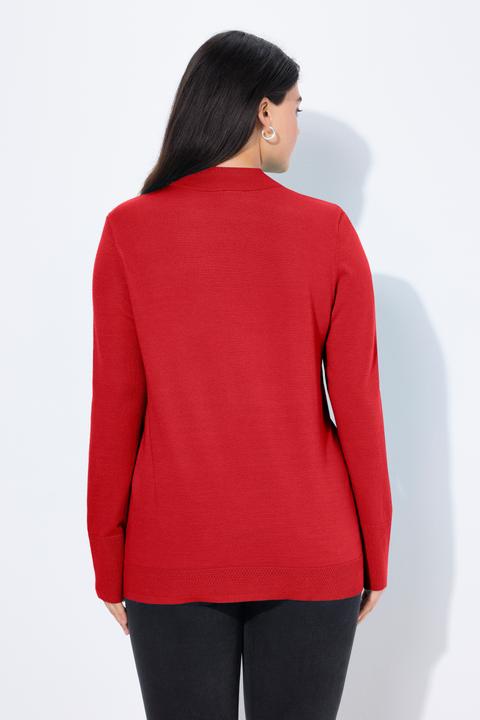 Produktbild Ulla Popken Pullover, Stehkragen, Langarm, Rippbündchen (62)