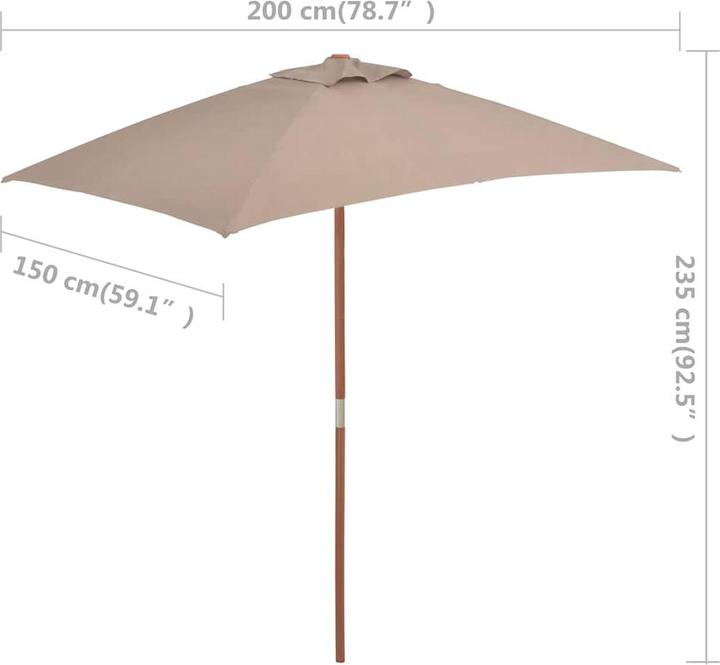 Image du produit vidaXL Sonnenschirm (1.50 m)