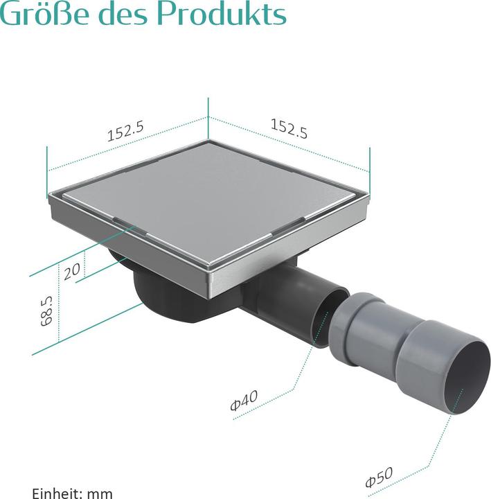 Produktbild Emke Duschrinne (152 mm)