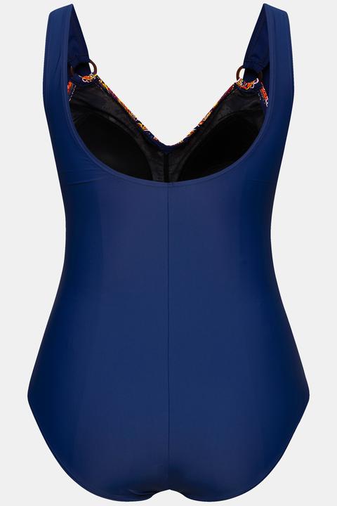 Produktbild Ulla Popken Badeanzug, Paisley, Softcups, Vorderfutter, recycelt (60)