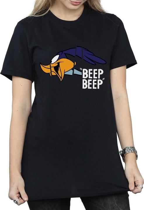 Actual product image Looney Tunes Womens/Ladies Beep Beep Road Runner Cotton Boyfriend T-Shirt (XL)