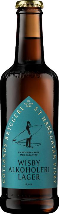 Produktbild Gotlands Bryggeri Wisby Lager Alkoholfri (1 x 33 cl)