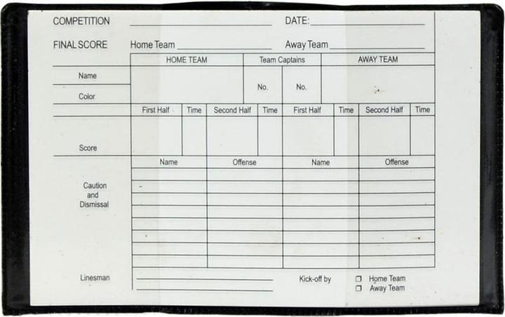 Actual product image No10 VRC-220 Referee Card Set
