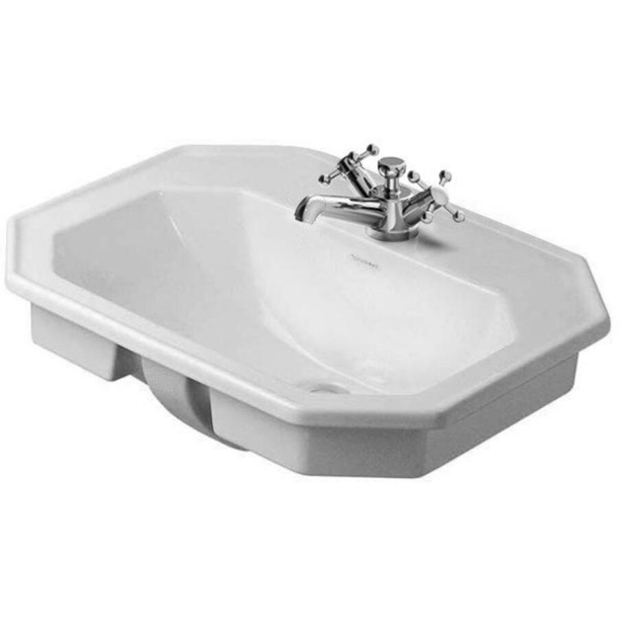 Duravit, Waschbecken, Einbauwaschtisch 1930 m ÜL HLB 580x470mm 1 Hahnloch weiss (470 mm, 580 mm)