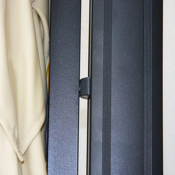 Image du produit Mendler Parapluie de signalisation pour la gastronomie HWC-A96, 3x4m (Ø5m) polyester alu/acier, Flap (3 m)