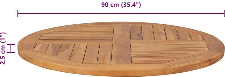 Actual product image vidaXL Tassilo (90 x 90 x 2.5 cm)