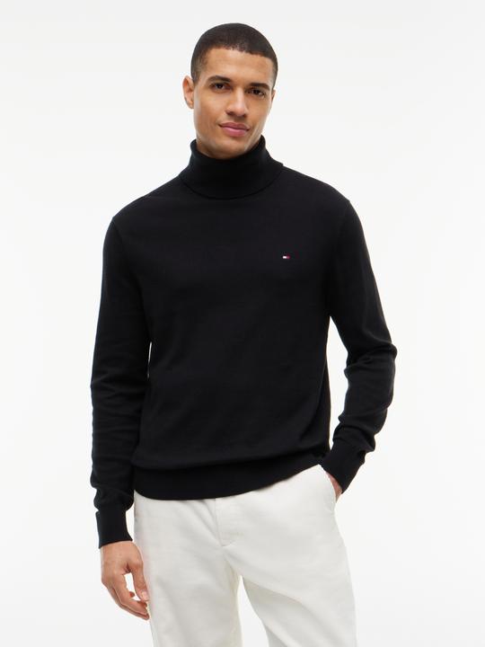 Actual product image Tommy Hilfiger Pima CTN Cashmere Pullover Roll Neck Black (XL)