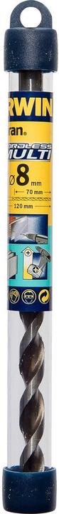 Actual product image Irwin 10501932, Drill, TwistBit, 8 mm, 12 cm, Brick, Glass, Lightweight concrete, Marble, Sheet metal (8 mm)