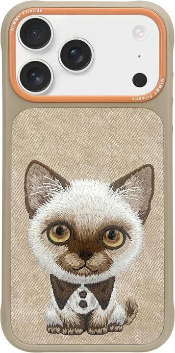 Nimmy Big Eyed Pet 2.0 Cat Case for iPhone 17 Pro Max Beige (Apple iPhone 17 Pro Max)