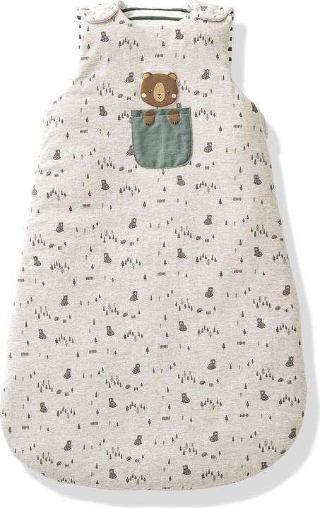 Beige meliert, Weiss