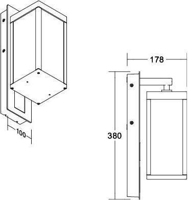Actual product image Brumberg LED wall-mounted luminaire 65172103230V AC 50 Hz 12W 3.000K (800 lm)