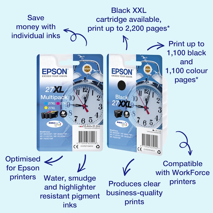 Image du produit Epson 27XL Multipack - 3 ml - XL - jaune, cyan, magenta (M, C, Y)