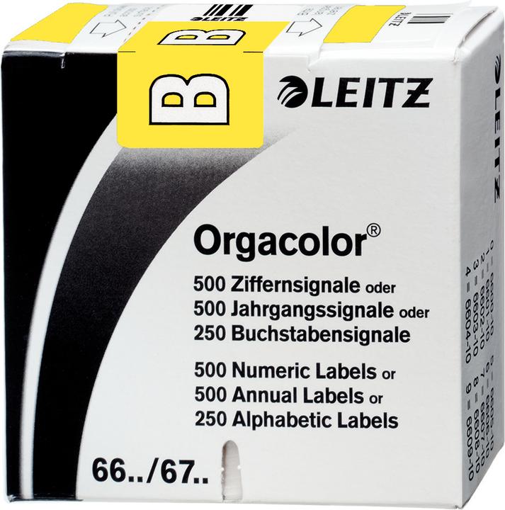 Produktbild Leitz Orgacolor Buchstabensignale auf Rolle - B