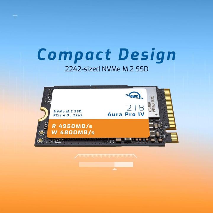 Produktbild OWC Aura Pro IV M.2 2242 NVMe SSD 2TB (2000 GB, M.2 2242)